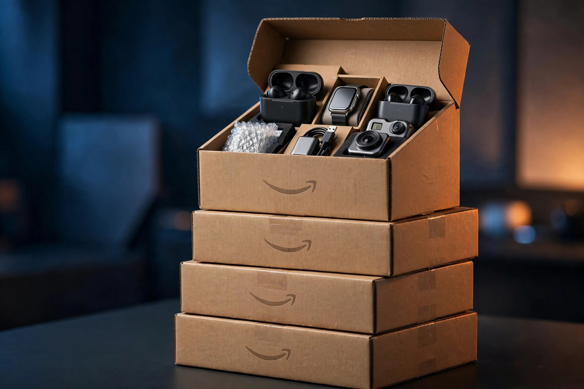Amazon packages and Prime delivery